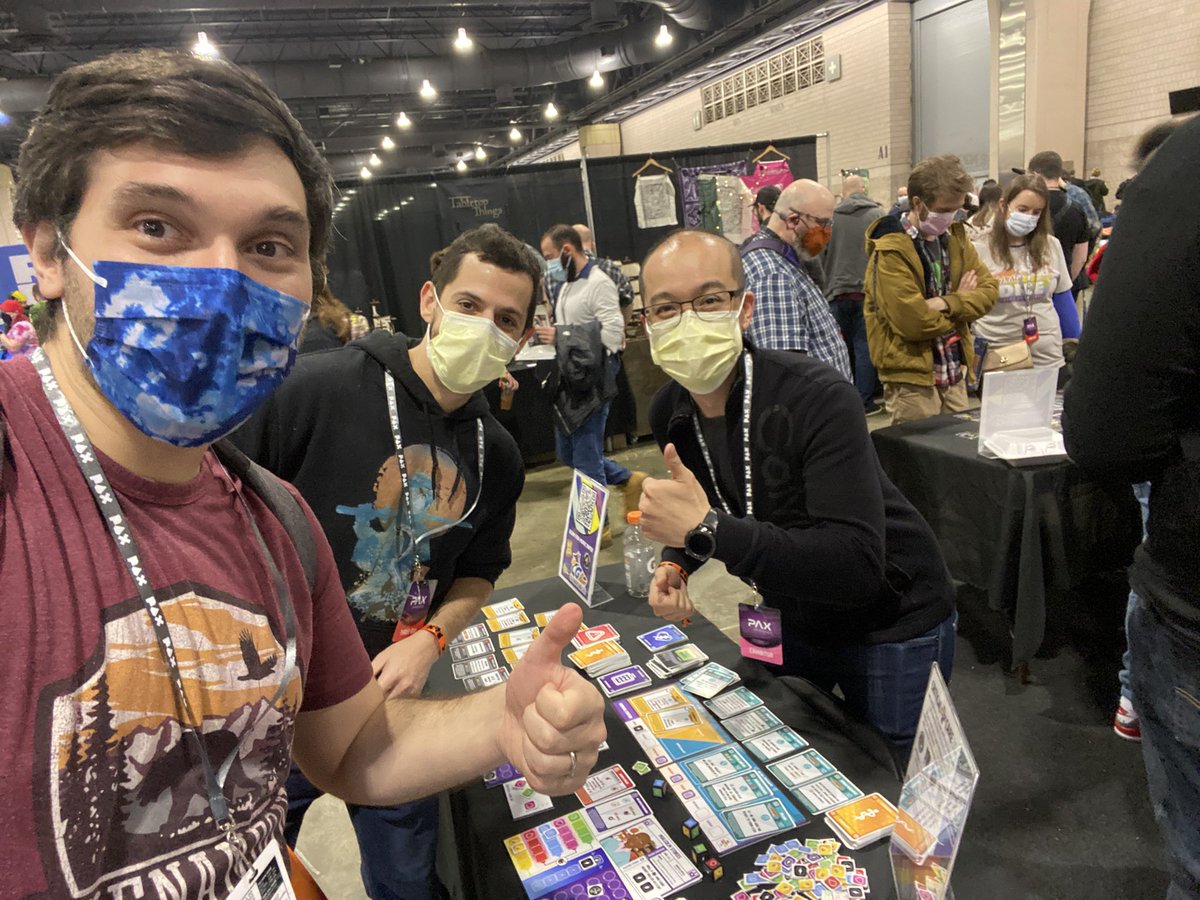 It was awesome meeting @vchan522 at PAX unplugged in Philly! His board game @CritCareGame is awesome and too real. See you around the hospital! @SRodriguezMed