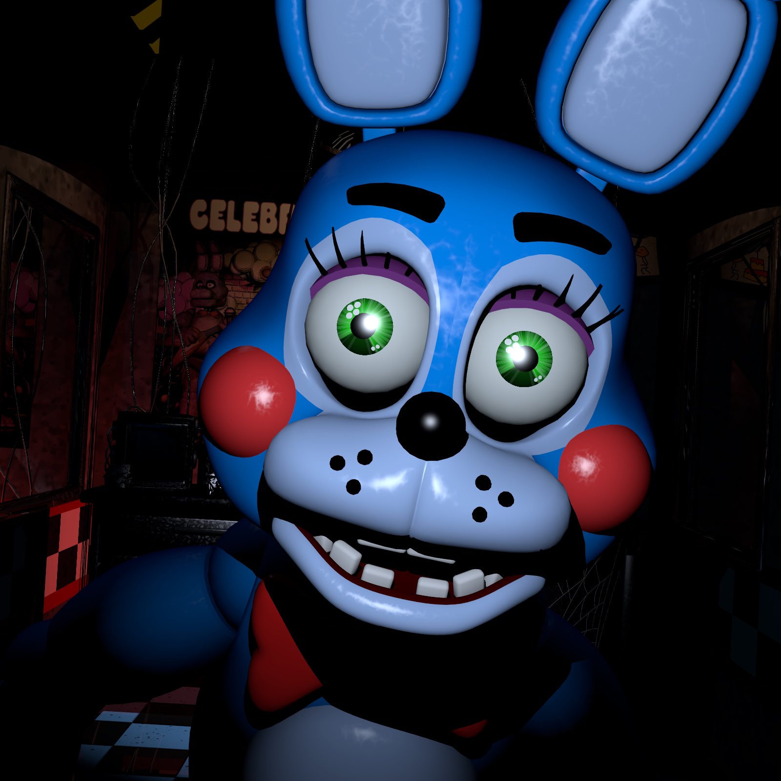XユーザーのJaze Cinemaさん: 「Toy Bonnie in FNAF 1 #fnaf
