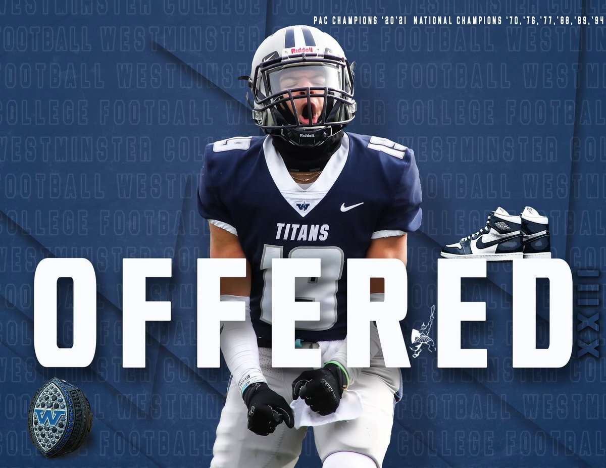 Blessed and Honored to receive an scholarship offer from Westminster College⚪️🔵 <a href="/CoachBlake41/">David Blake</a> @CoachAPWC <a href="/CoachGBiggers/">Garvey Biggers</a> <a href="/Kevinburnett_2/">Kevin Burnett II</a> <a href="/BrianCyril36/">Brian Cyril</a> <a href="/BennyTheysen52/">Benny Theysen</a> <a href="/larryblustein/">Blustein Recruiting</a>