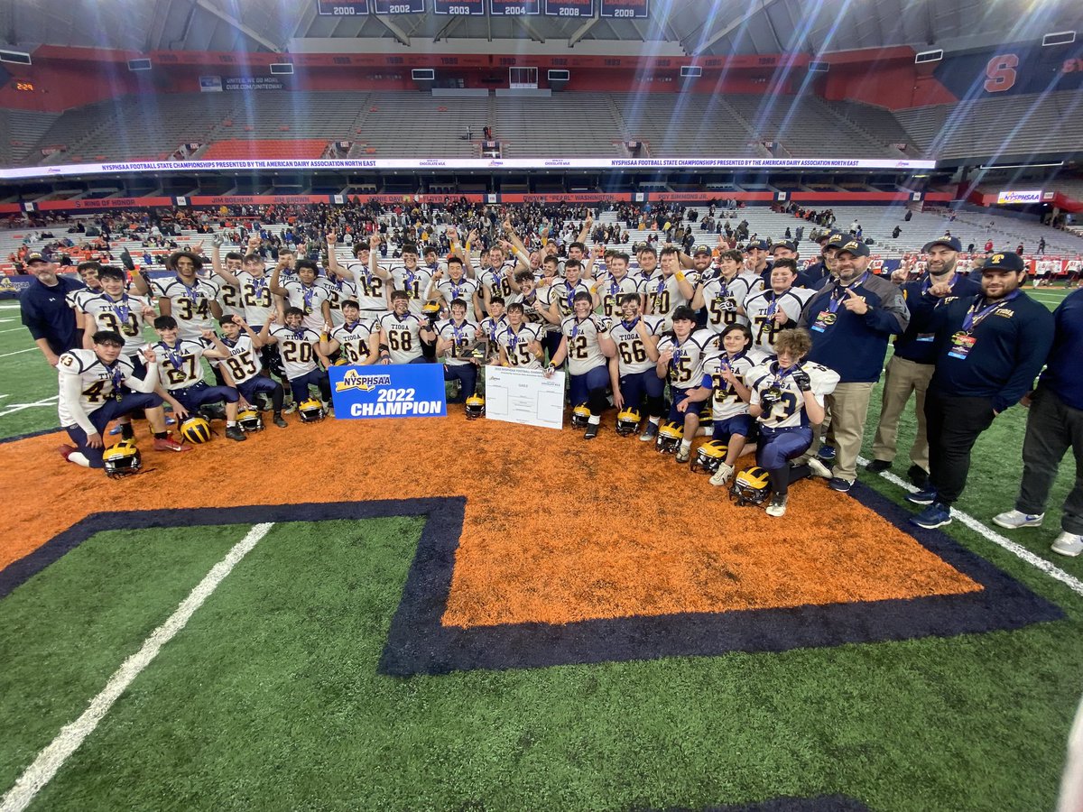 The 2022 #nysphsaa class D state champions, the Tioga Tigers.