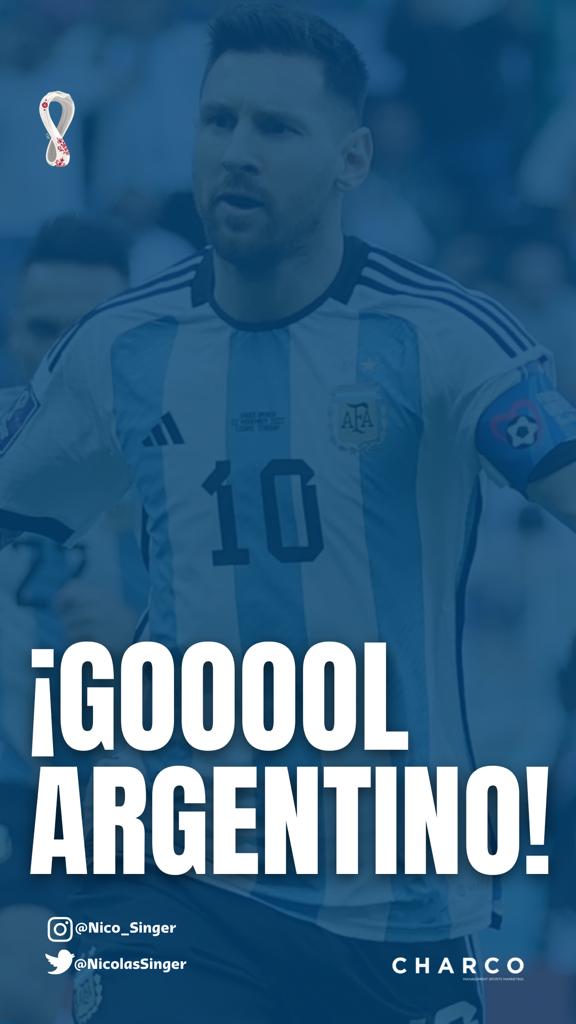 Gooooool #Messi abre el partido 1 a 0 sobre Australia a los 35 min del 1er tiempo 

➡️Leo anota su 1er gol en fase mano a mano (8vos)

➡️Hasta ahora sus 8 goles anteriores habían sido en fase de grupos