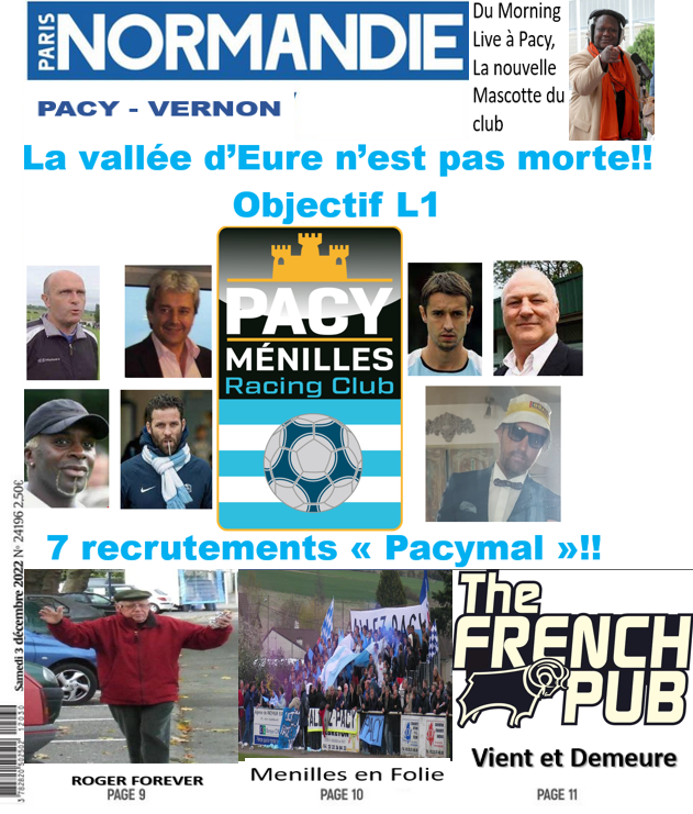 comedien7829's tweet photo. Salut #FM23 Vous pouvez arrêtter toutes les carrières sur Twitter!!! Le @PacyMRC débarque sur Football Manager. De la R1 à la Ligue 1. Venez suivre les folles aventures du plus grand club de Normandie!!!
#AllezPacy https://t.co/zgYHdbNAL2