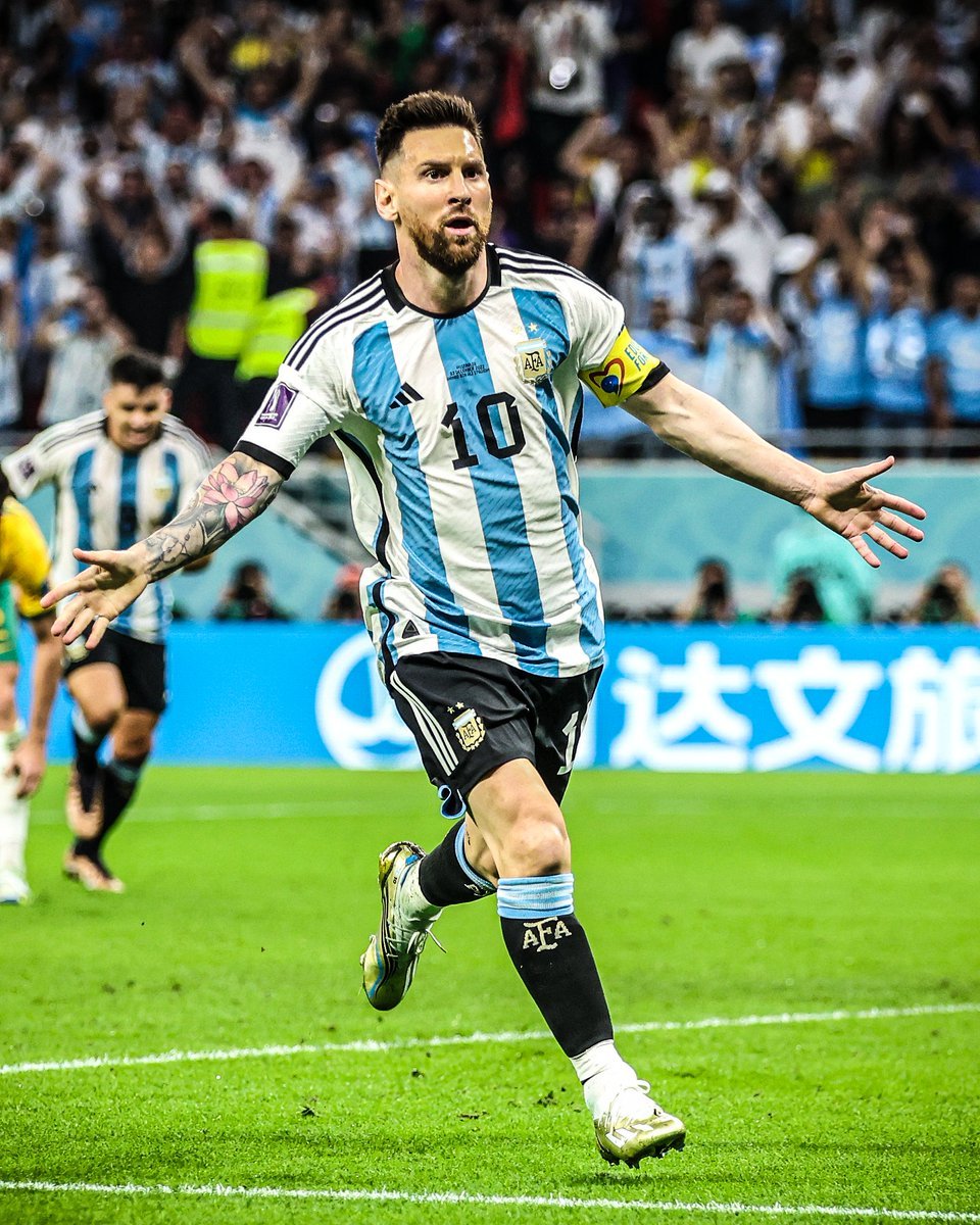 Across 5 World Cups, Messi has now scored 9 goals.
