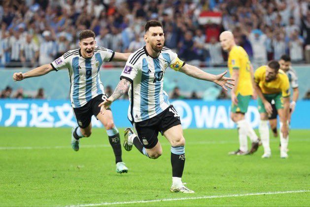 Messi comes through whenever he’s needed, the GOAT for a reason #ARGvsKSA