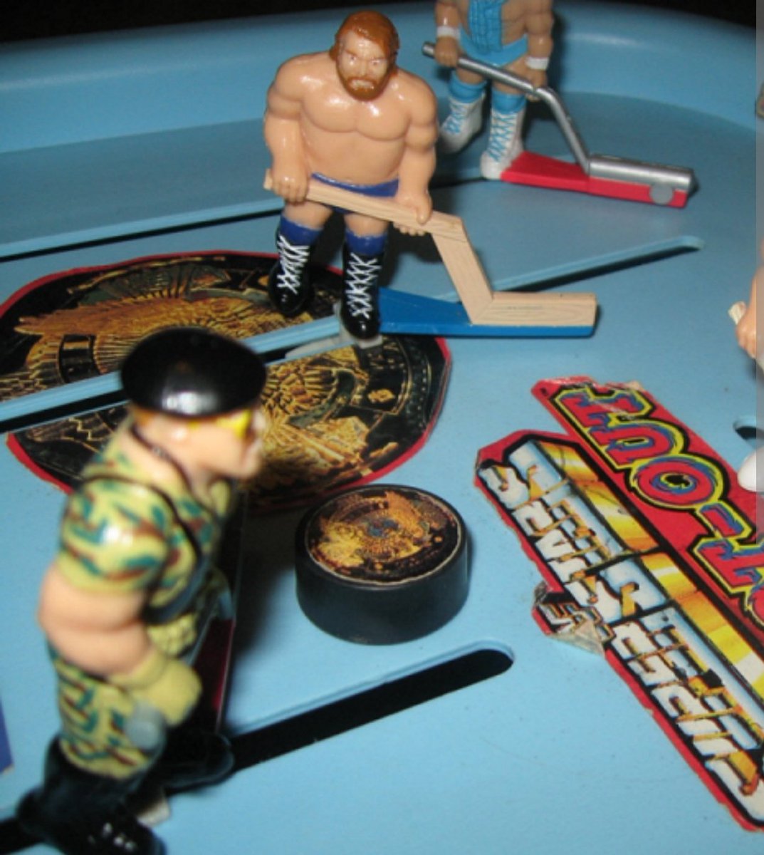 RealHacksawJim's tweet photo. Probably the most unique piece of merch I've ever been part of!
Don't tell me you didn't have one, tough guy!
#WWE #Wrestling #hockey https://t.co/mnx27SCgyz
