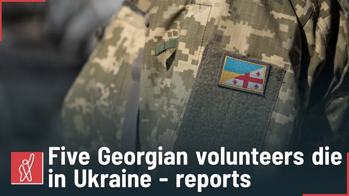 FormulaGe's tweet photo. Five Georgian fighters have reportedly been killed in Ukraine today. Details and names of the deceased are not being made public yet as the news has not yet reached their families. https://t.co/P6OvyG5fWp