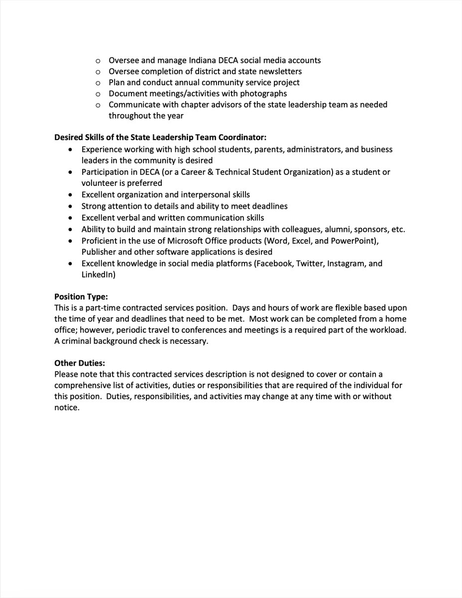 Indiana DECA tweet media