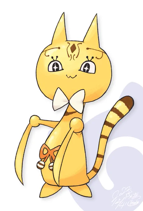 こけしねこのファンアートです#ジョフのお絵かきちょう 