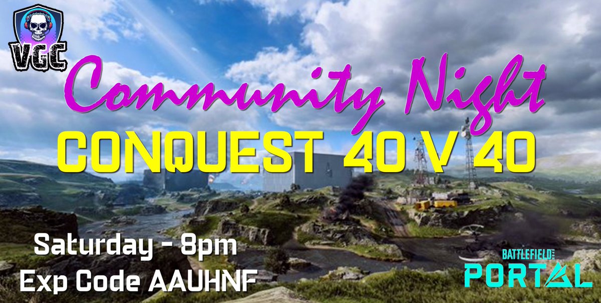 VeteranGamersCo's tweet photo. Saturday 8pm - CONQUEST 80P - Limited Vehicles - 
- Movement 1.1 - Mixed Maps
Host @r0adkill78

@Carpo_VP @Warlustgg @GoldenWriggles
@Gazoona @FrederikDrabert @oliverCAndersen
@darkosupe @skank_a_licious @Sistoska
@Pazz_79 @The_Akira72 @LoganTheBrawler  @T0TALfps @koenigskiller https://t.co/EDaRQDzYyD