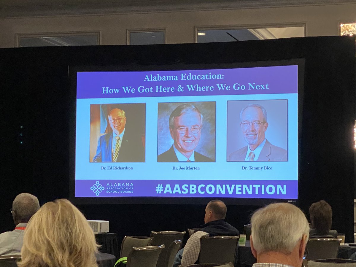 choldenEdD's tweet photo. Listening to the past three state superintendents talk about “How We Got Here &amp; Where We Go From Here” #AASB #AASBCONVENTION #BeTheChange #GameChangers #NoMatterWhat #TheNextLevel https://t.co/Bjms2LghOl