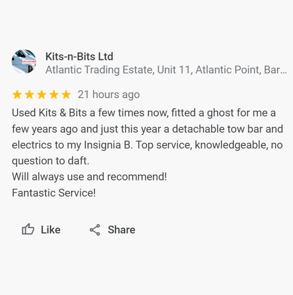 KitsnBits's tweet photo. Hot off the press! ⭐⭐⭐⭐⭐

There is never a stupid question. Well done #TeamKnB, another well deserved 5* review. 

#KitsNBits #AftersalesTech #CarTech #AftermarketTech #Automotive https://t.co/UDDvBWiTCZ