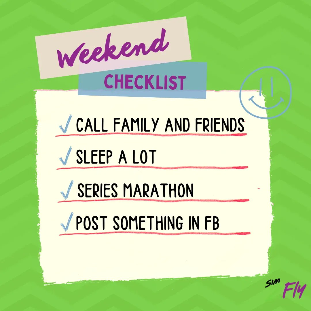 esim2fly's tweet photo. Happy Weekend!
We hope this weekend will be full of fun with family and friend! Don't forget to purchase your eSIM for you to enjoy this checklist! You need data connection wherever you are in the world!
#esim #esim2fly https://t.co/YnPEQFhyxs