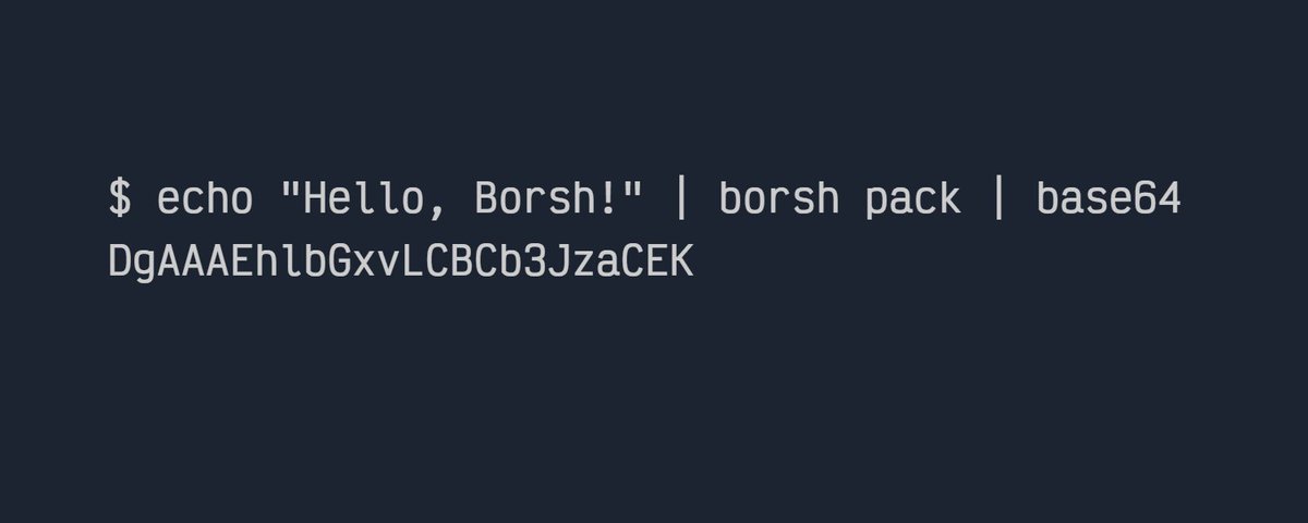 sudo_build's tweet photo. Project this weekend: Borsh CLI in Rust

https://t.co/hxDcBbp0H3 https://t.co/Pm0ReK2RBh