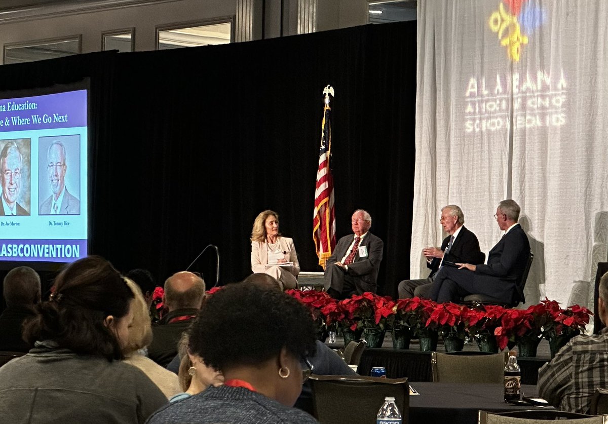 Insightful discussion from three previous State Superintendents this morning from #AASBCONVENTION #bethechange