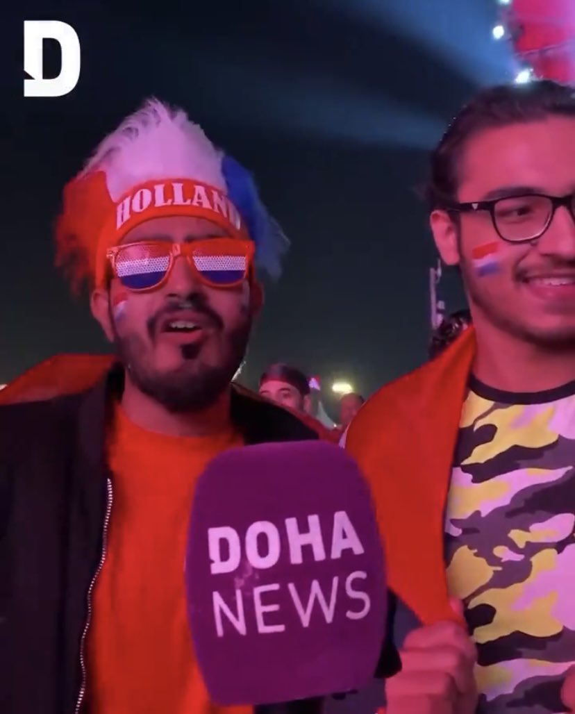 No se dice Holanda, se dice Países Bajos.

* Los hinchas naranjas en Qatar