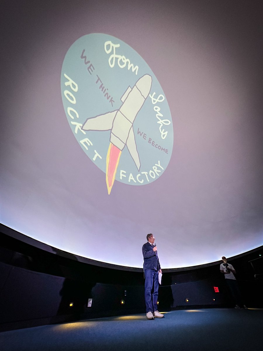 AmericanaNFT's tweet photo. It was an honor and pleasure to have @tom_sachs @tsrocketfactory yesterday evening. We will be showing his presentation again today at 5pm. We hope you come to join us.
#tomsachs #tsrocketfactory #nft #americana https://t.co/zJ3L6PkMbG