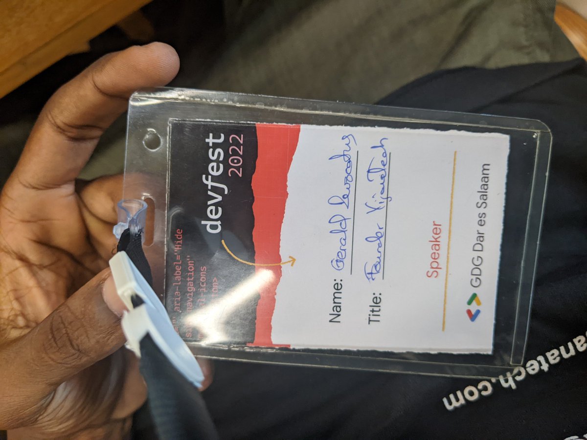 GeeRevocatus's tweet photo. #DevFestDar22 @GDGDarEsSalaam https://t.co/yefNNLOFQE