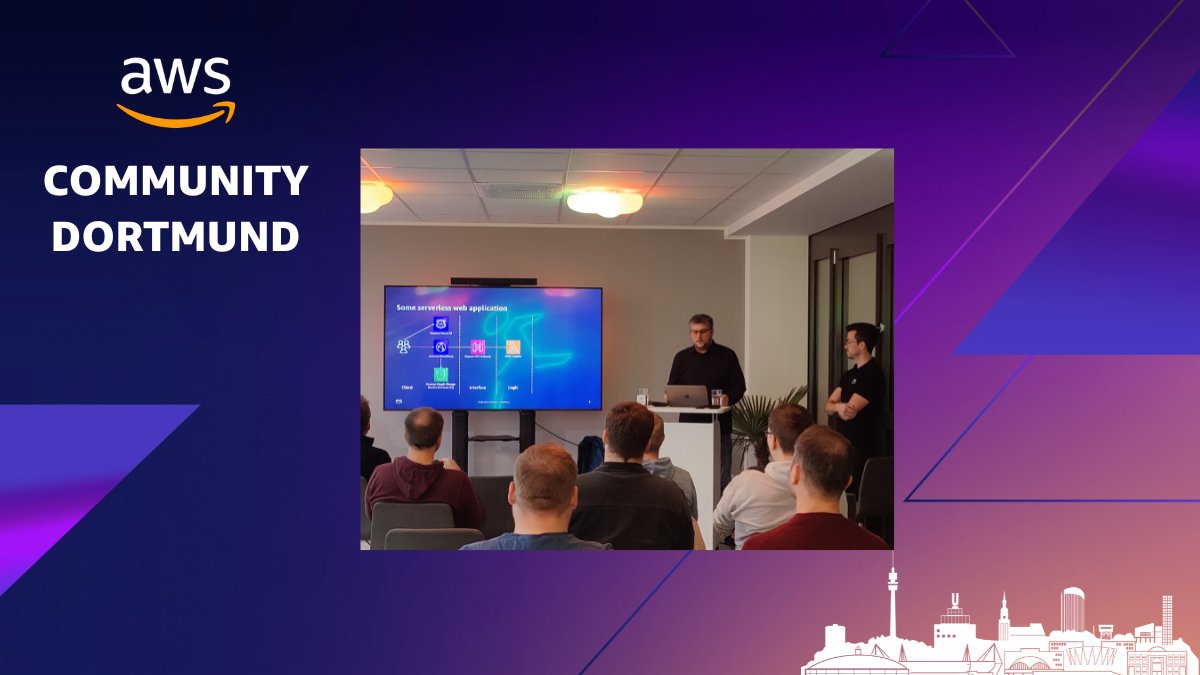 Thank you Frank and Lars for having you at our User Group in #Dortmund, talking about Security on AWS for Applications. It was a great evening and we learned a lot.

#aws #community #security #applicationsecurity <a href="/AWSCommunityDE/">German AWS Community</a> <a href="/AWSUserGroups/">AWS User Groups</a>