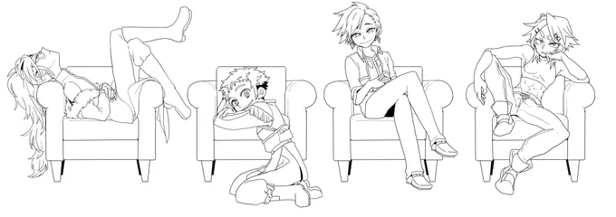 #引用RTで絵をあげて5人指名してバトンでお気に入りの絵を載せる 
水不足さんからバトンいただきました～～!
人んちの子ピックアップガチャ(ガチャじゃねえ)
どうしようかなバトン回す人思いつかねえや…
やりたいなって人いたら是非～! https://t.co/FgxzSsYBGj 