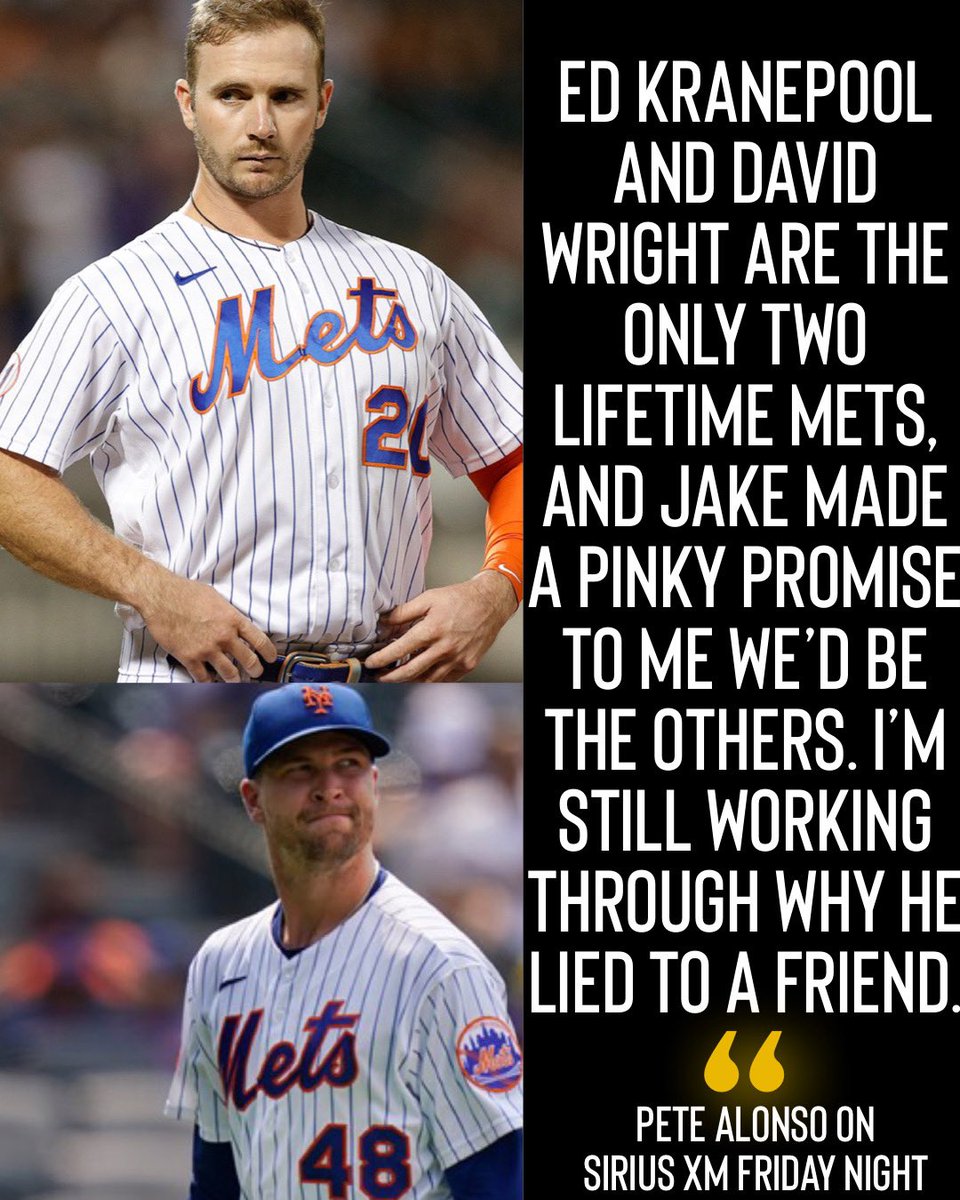 LuisFeldNYPS's tweet photo. Pete Alonso calls Jacob deGrom liar after Mets departure for Rangers. https://t.co/cDrdto3N78