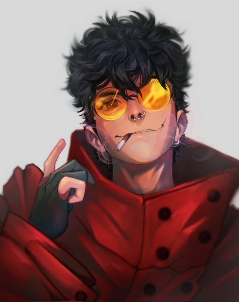 I drew my bf as vash the stampede :>

#TRIGUN #vashthestampede #art #anime