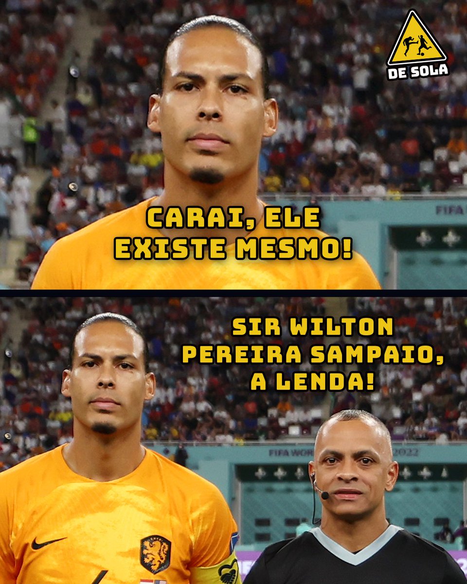 desolaoficial's tweet photo. Parece que o Virgil van Dijk fez novos amigos lá no Qatar! 😂 https://t.co/z06rf0G2cQ