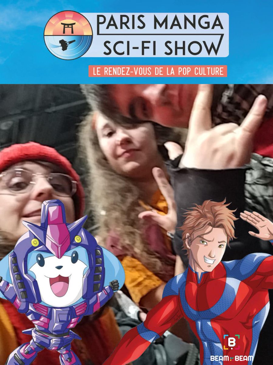 MelissaThibault's tweet photo. Je suis à @ParisManga avec @BeamBeamApp ce week-end !
#SciFiShow #PM32 https://t.co/LrQkqGLz8M