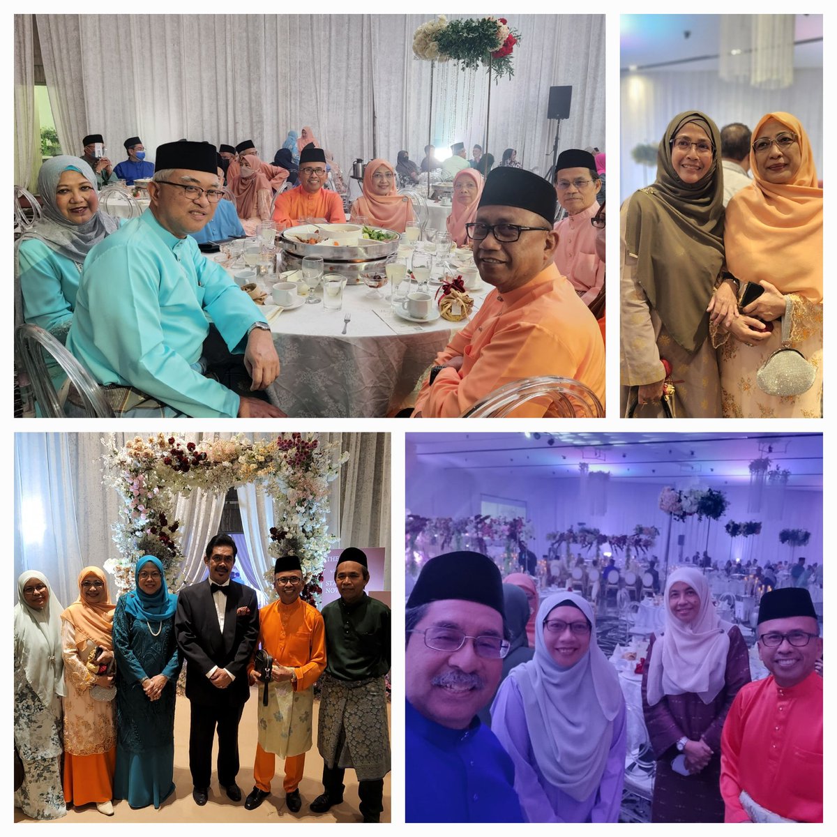 RoslanMdTaha's tweet photo. Sat | 3 Dec 22 |

Menghadiri resepsi perkahwinan anak perempuan DS Ar Dr Amer Hamzah &amp; DS Nor Asiah di Glam Hall Mutiara Damansara. Berkesempatan foto bersama mantan-mantan warga JKR yg disayangi. Buat kedua mempelai Selamat Pengantin Baru &amp; berkekalan hingga ke Jannah.

#DSRMT https://t.co/w84zz0r63f