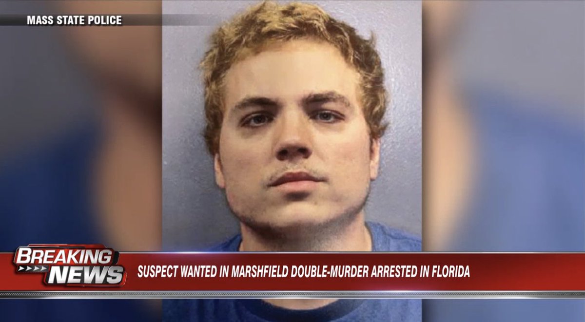 #BREAKING: the man wanted in connection with the brutal double-murder of a Marshfield couple Tuesday night is now under arrest. 

Christopher Keeley is in custody in a Florida correctional facility after police have been searching for him all week. <a href="/7News/">7News Boston WHDH</a>