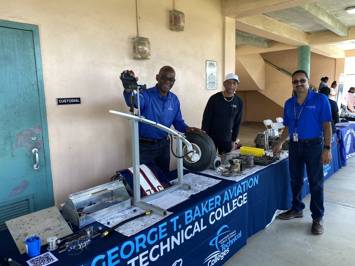 GTBA staff at the @ParentAcadMiami Family Fest promoting the excellent career opportunities in aviation to our community ✈️ #pairinacademy #aviationdaily #aviation #aviationmaintenance #aircraftmechanics #OPCTE