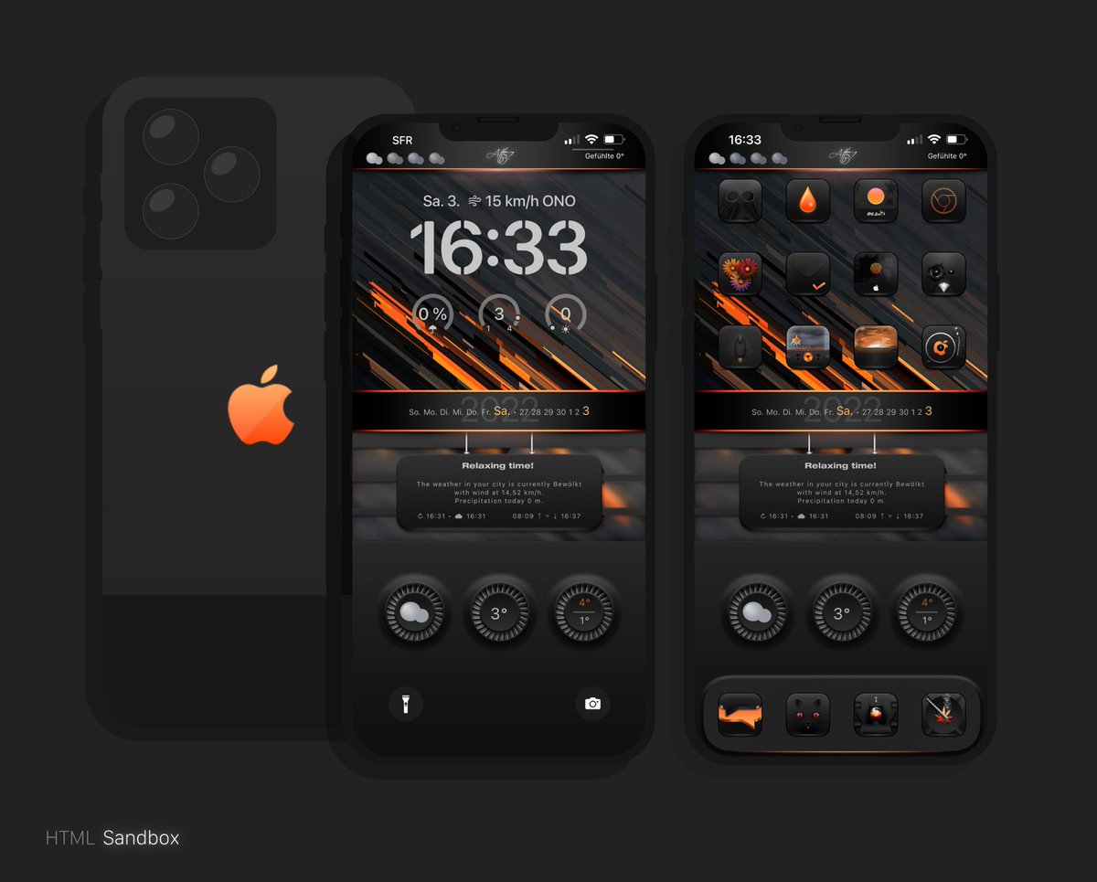 Attairdu57slm's tweet image. Saturday setup with #HTML_Sandbox_V2 by @thewaytozion 
@kleinmone 

#iNNOVATION #nojailbreak #iOS162