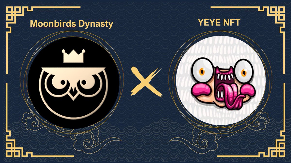 moonbirdsdyn's tweet photo. 🦉 Moonbirds Dynasty X YEYE NFT🦉 

Bringing personalisation into the space.
The web3 merchandising solution and platform.
We are going to giveaway 3 x 🏆  WL 

To enter:
 1️⃣ Follow 
@YEYE_NFT
@mcfly1205
@moonbirdsdyn 
@kevtw_
2️⃣ RT + Like
3️⃣ Tag 3 friends https://t.co/LlECEWsVNt