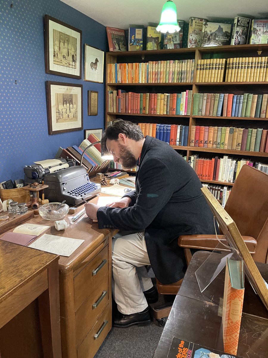 There are a lot of great literary sites in London, but this one was very special and I don't think it gets enough attention. 

These are the contents of PG Wodehouse's Long Island study. His wife donated them to Dulwich College. If you ask, the college's staff may let you visit.