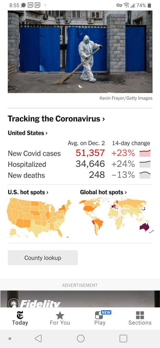 MerlinofCanada's tweet photo. Who ever told you Covid is over did not look at what is happening in the US they reported new cases up 23% yesterday and hospitalization up 24% and they are hardly testing anyone #MasUp https://t.co/qAN1sWtlb4