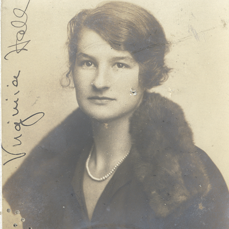 HolocaustMuseum's tweet photo. Virginia Hall was a most unlikely spy—a woman with only one leg. She supplied the French resistance with weapons, helped sabotage German supply lines, and was so effective that Klaus Barbie, the infamous Gestapo torturer, issued wanted posters for the "limping lady." #IDPD