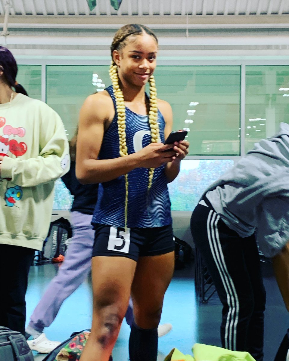 TT will be running later in the 55 meter finals here at Liberty University.