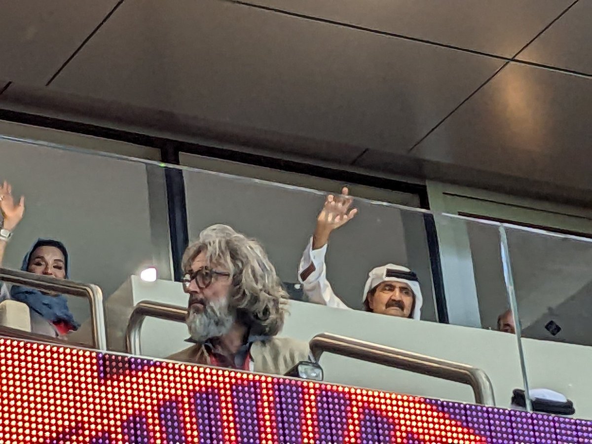 Apparently the folks sat behind me at #FIFAWorldCup are Qatari Royalty.