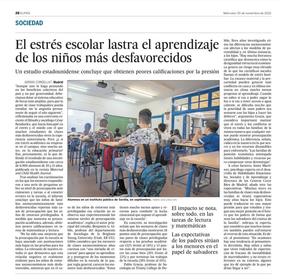 Josep M. Pep Vilalta (@josepmvilalta) on Twitter photo El estrés escolar lastra el aprendizaje de los más desfavorecidos, reportatge <a href="/acordellat/">Adrián Cordellat</a> <a href="/el_pais/">EL PAÍS</a> <a href="/anatorres8/">ana torres</a> <a href="/evallory/">Eduard Vallory</a> @JaumeFunes <a href="/enricbcn/">enric canet</a> <a href="/coralregi/">Coral Regí Rodríguez</a> <a href="/PepeMe/">Pepe Menéndez</a> <a href="/Merce_G/">Mercè Gisbert</a> <a href="/teresaterradesp/">Teresa Terrades</a> <a href="/ismaelpalacin/">Ismael Palacín</a> <a href="/ainatarabini/">Aina Tarabini</a> <a href="/InstInfancia/">InfànciaAdolescència</a> <a href="/MasllorensEnric/">Enric Masllorens</a> El estrés escolar lastra el aprendizaje de los más desfavorecidos, reportatge <a href="/acordellat/">Adrián Cordellat</a> <a href="/el_pais/">EL PAÍS</a> <a href="/anatorres8/">ana torres</a> <a href="/evallory/">Eduard Vallory</a> @JaumeFunes <a href="/enricbcn/">enric canet</a> <a href="/coralregi/">Coral Regí Rodríguez</a> <a href="/PepeMe/">Pepe Menéndez</a> <a href="/Merce_G/">Mercè Gisbert</a> <a href="/teresaterradesp/">Teresa Terrades</a> <a href="/ismaelpalacin/">Ismael Palacín</a> <a href="/ainatarabini/">Aina Tarabini</a> <a href="/InstInfancia/">InfànciaAdolescència</a> <a href="/MasllorensEnric/">Enric Masllorens</a>