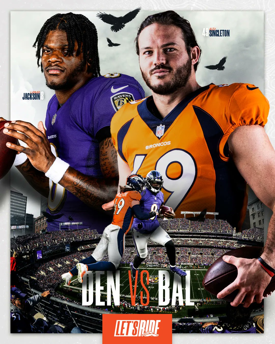 Denver Broncos on Twitter: 'Week 13 on deck. #DENvsBAL x @alexsingleton49   / X