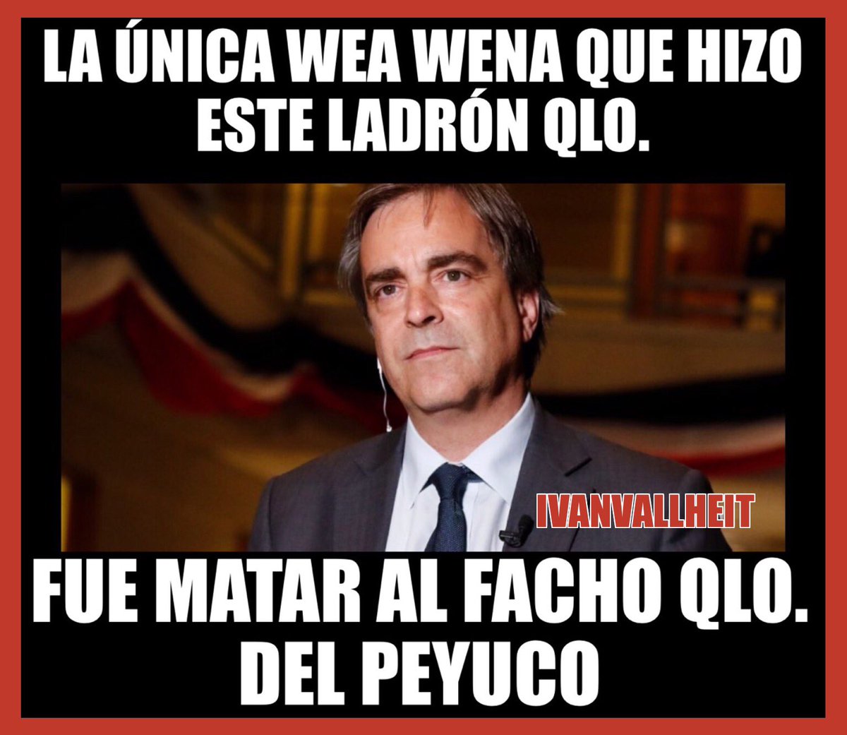 IvanVallheit's tweet photo. Luciano, ojalá te hagan una detención ciudadana por ladrón, como al que roba celulares. Me gustaría verte amarrado a un poste enpelotas y envuelto en papel film. Pero, eres un honorable, y el escarnio público sólo está reservado para los que roban poco. @lcruzcoke https://t.co/lyB93x4z96