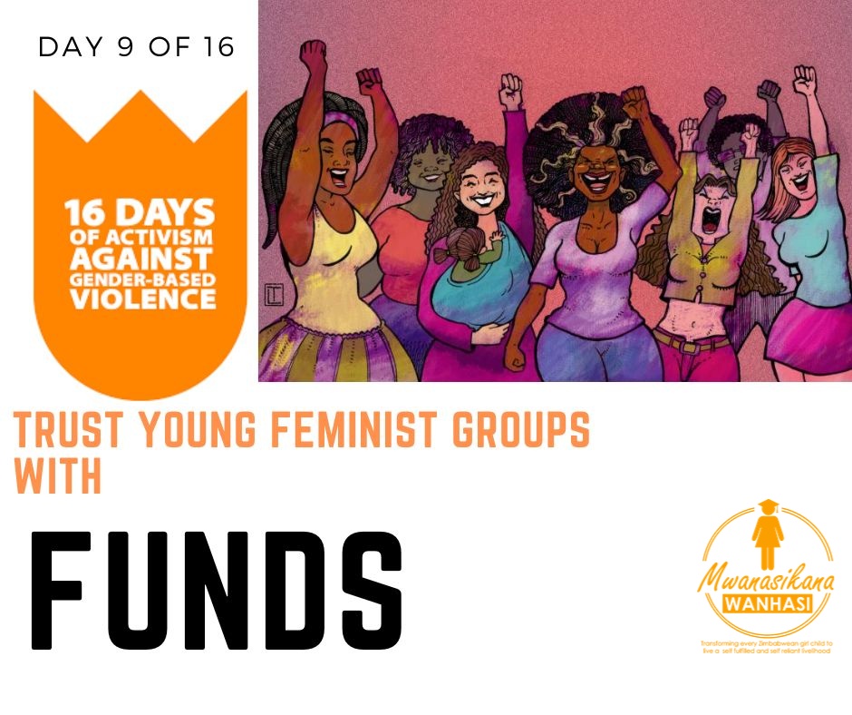 MwanasikanaW's tweet photo. DAY 9 OF 16:If young feminist groups #Supported ,their advocacy work will be #Deepened and their organizations will be #Strengthened hence the need to #TrustYouthOrganizations with funding support. @hivosrosa @UrgentAct @SwissEmbZim @YetTrust @UNTrustFundEVAW
#16DaysOfActivism https://t.co/TBwN26Ousj