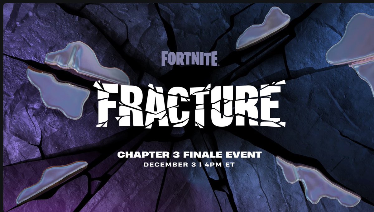 SmoothFNBR_'s tweet photo. Faltan 5 horas para el evento "FRACTURA" El final del capítulo 3!!

Tienen hype?!

#Fortnite #FortniteFracture https://t.co/lbn9nV1kw1