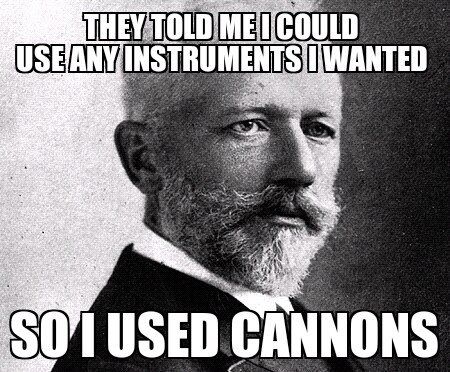 We're not complaining, Tchaikovsky! #louisvilleorchestra #orchestrahumor #classicalmusic