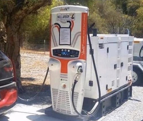 DavidTheus's tweet image. I'm not sure who's behind this movement... but I do know what's behind every Electric Vehicle Charging Station - A Deisel Powered Generator.