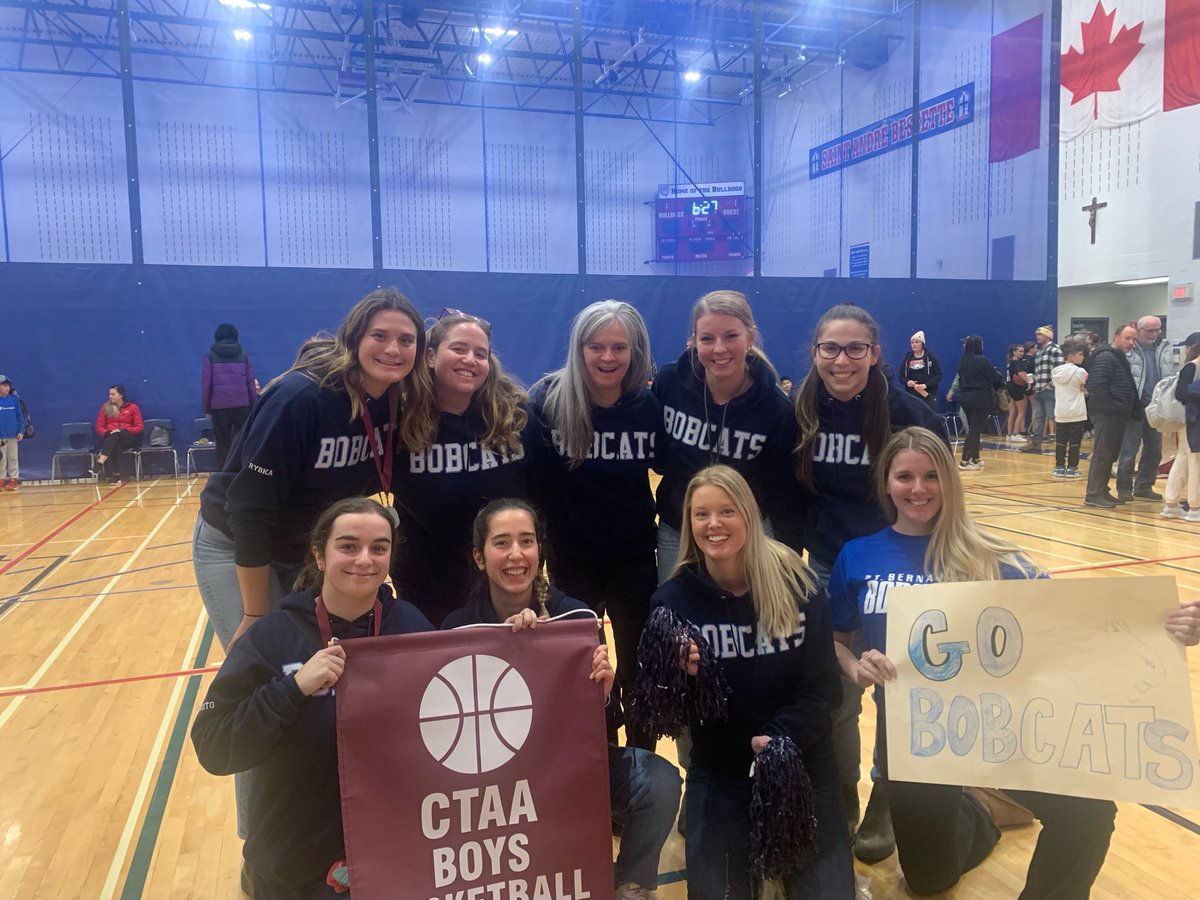 Bernadetteldcsb's tweet photo. So proud of our intermediate boys basketball team who competed in the CTAA finals and the staff who came out to cheer! Go Bobcats! https://t.co/c5yuWviCtd