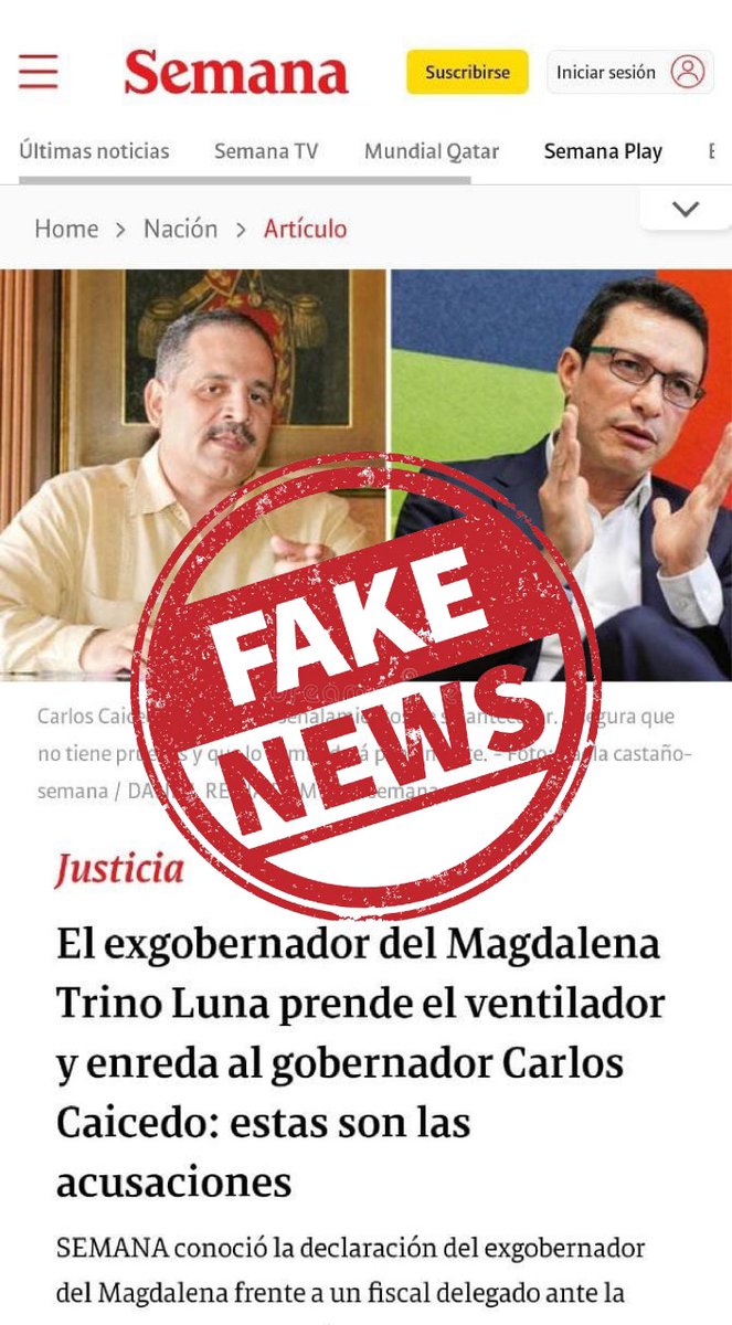 #ATENCIÓN | Queda evidenciado que el sindicado por parapolítica, Trino Luna Correa, le MINTIÓ a la JEP:
Han calumniado e injuriado a Carlos Caicedo por más de 20 años, como parte de una estrategia que buscaba su eliminación física y moral.
Todo fue un montaje de Trino luna