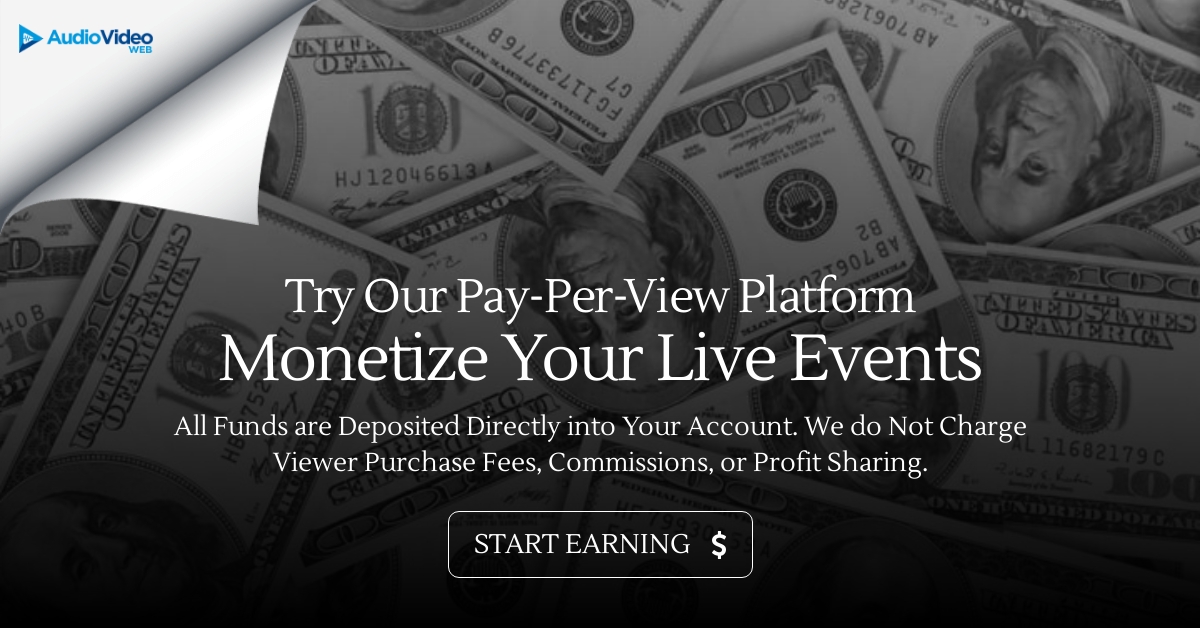 Avwebstreaming's tweet image. Generate Revenue with Your Live Broadcasts &amp;amp; Archived Content. All Services are Included Free with Every Account

audiovideoweb.com/services-pay-p…