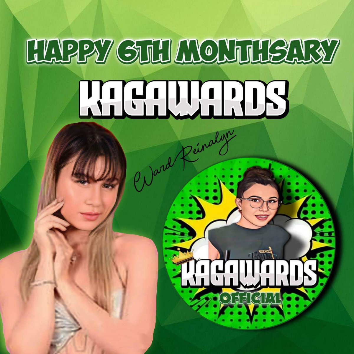 kagawards's tweet photo. HAPPY 6TH MONTHSARY KAGAWARDS! 💚 https://t.co/BWhf3v9ugN