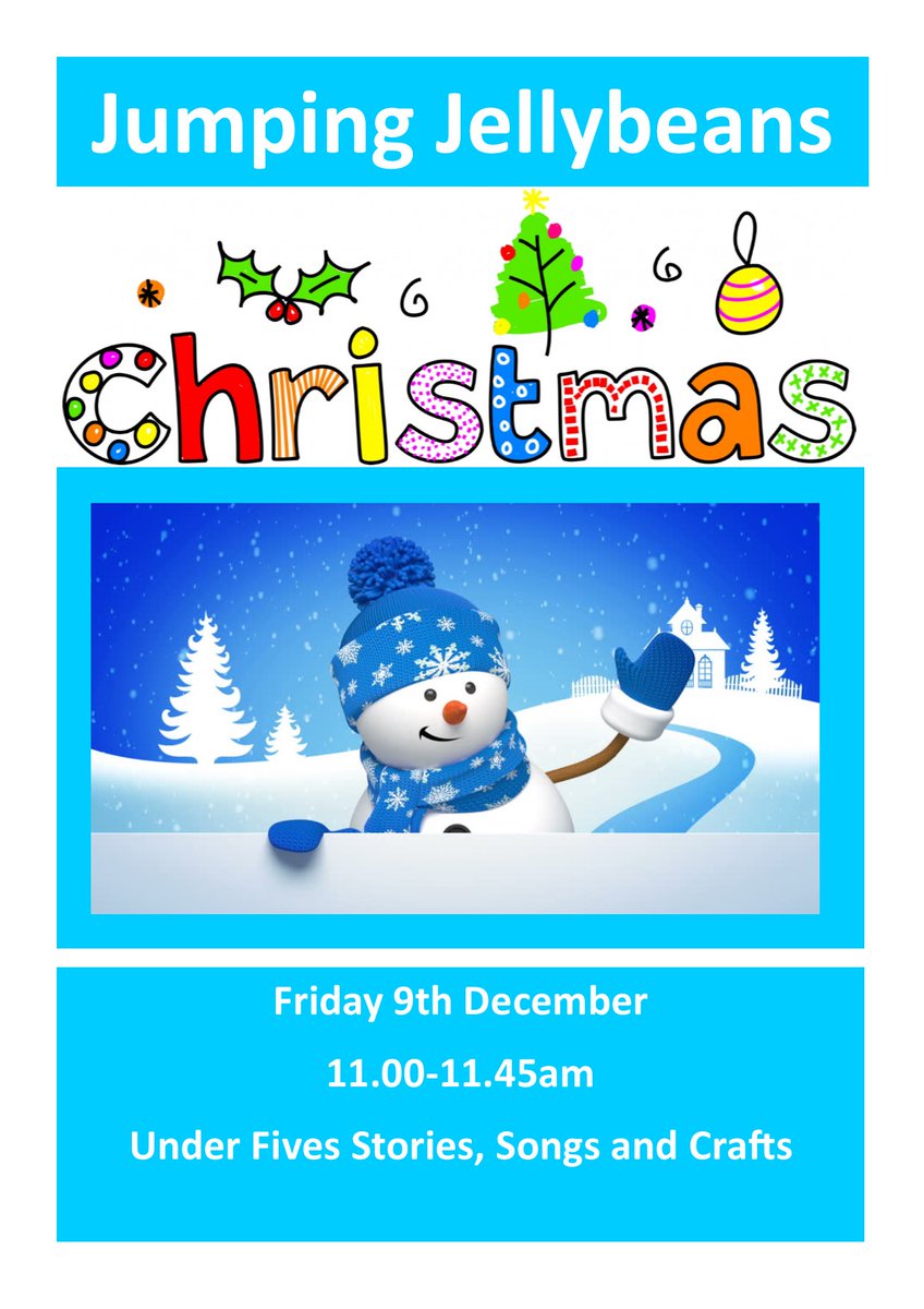 Christmas is coming! A festive feel to our under fives story and craft session this Friday.