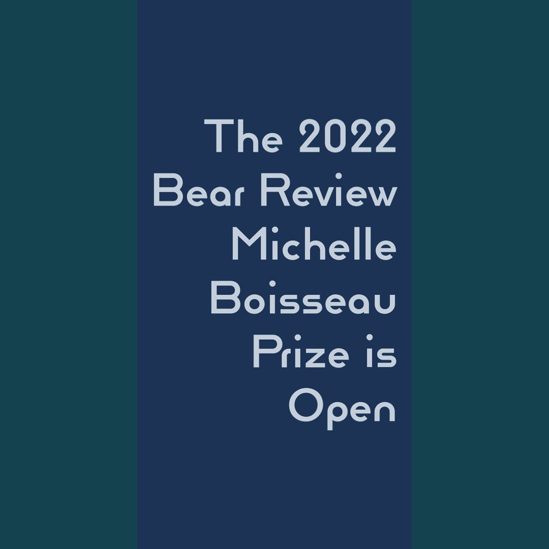 Bear Review (@bearreview) on Twitter photo We’re still looking for 10-15 🧨 #poems to send over to this year’s judge, Traci Brimhall. Why don’t you send 1-3 of your best unpublished pieces our way? <a href="/OurLadyOfNod/">Traci Brimhall</a> We’re still looking for 10-15 🧨 #poems to send over to this year’s judge, Traci Brimhall. Why don’t you send 1-3 of your best unpublished pieces our way? <a href="/OurLadyOfNod/">Traci Brimhall</a>
